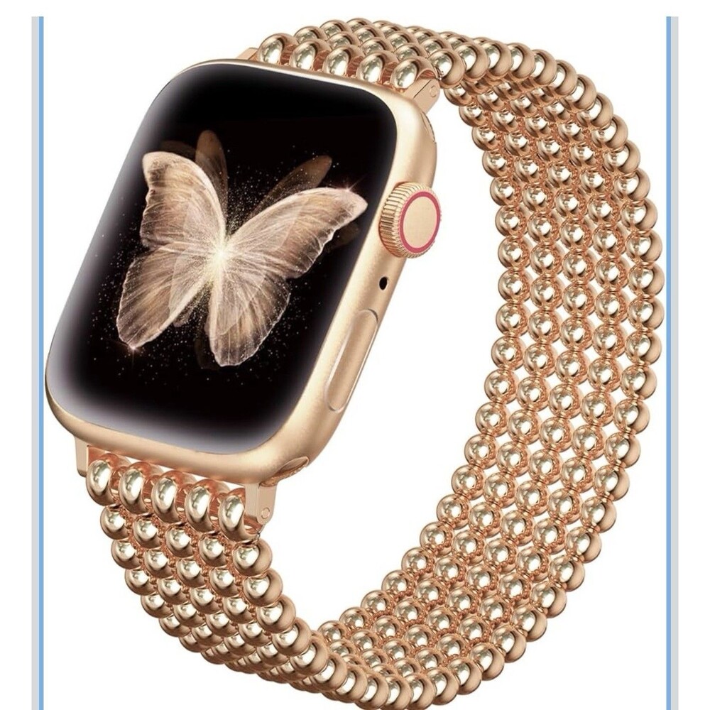 fastgo Beaded Bracelet Band Compatible Apple Watch Band 41mm/40mm/38mm Dressy